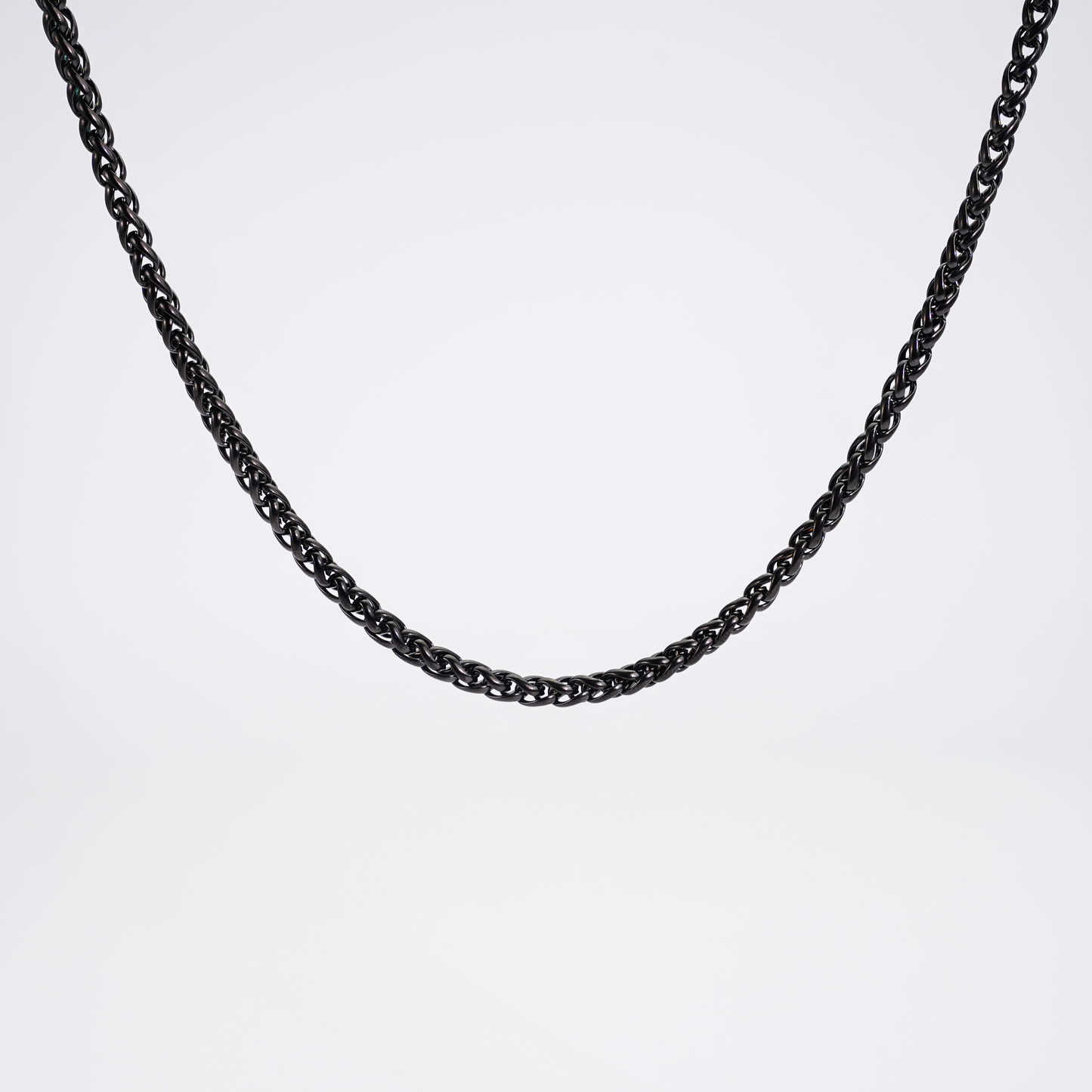 4mm Wheat Chain Black
