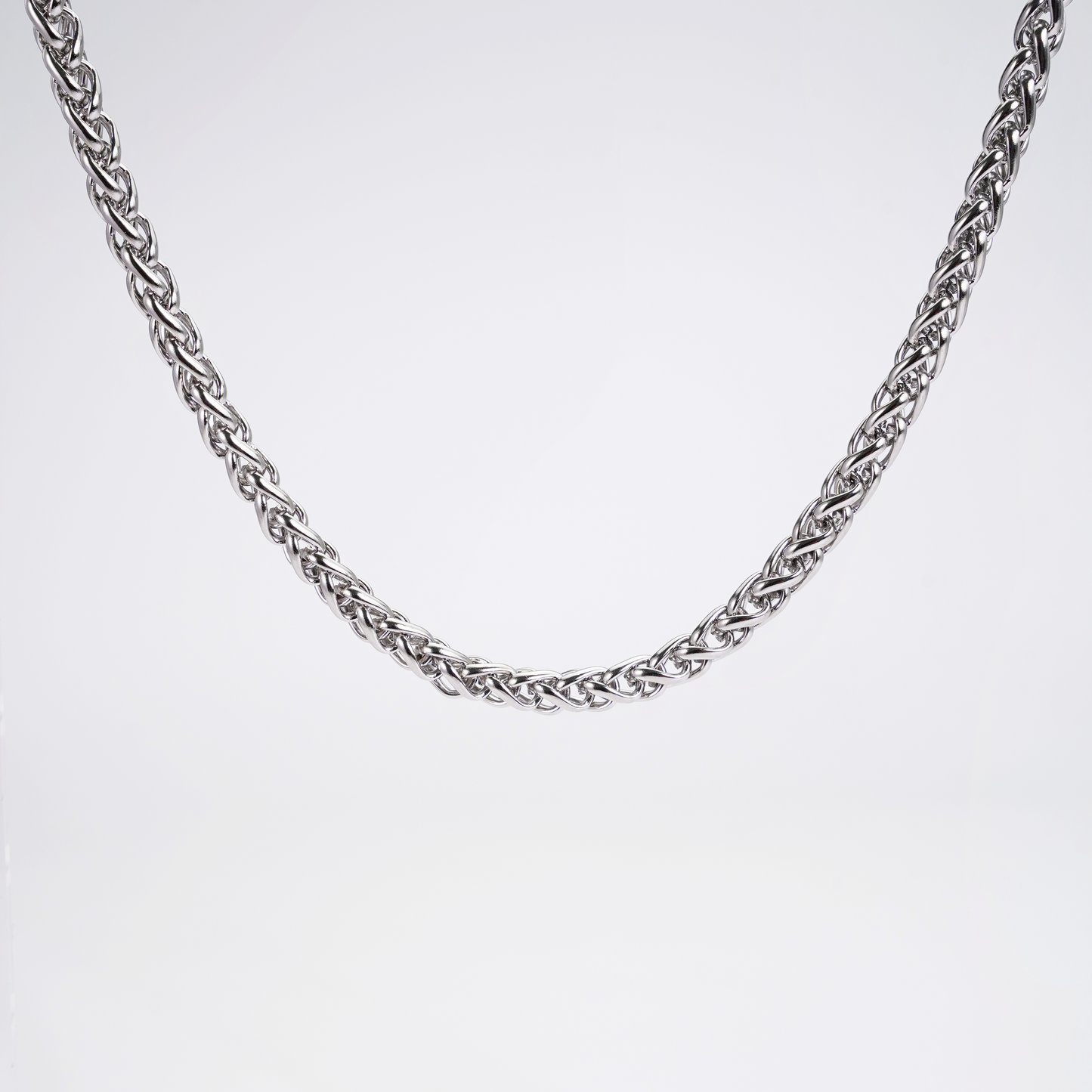 6mm Wheat Chain Silver