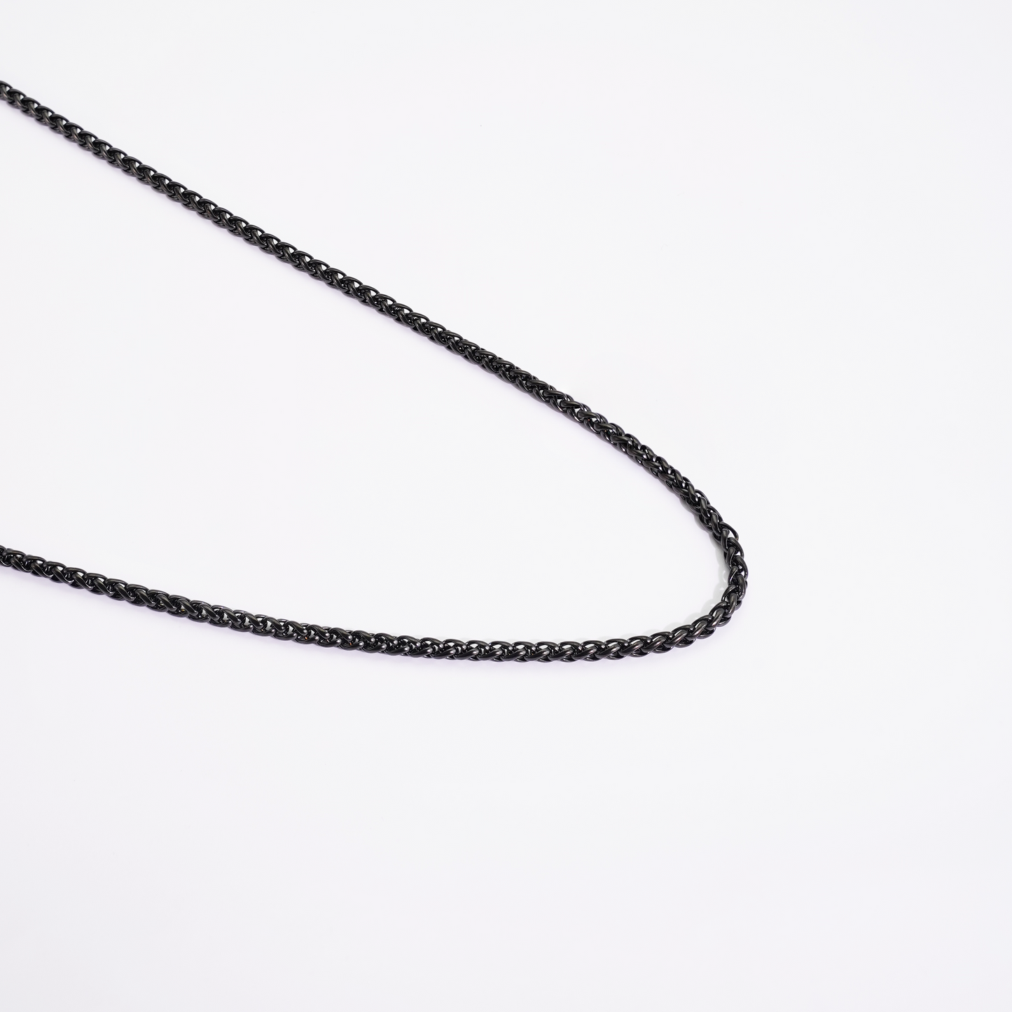 4mm Wheat Chain Black