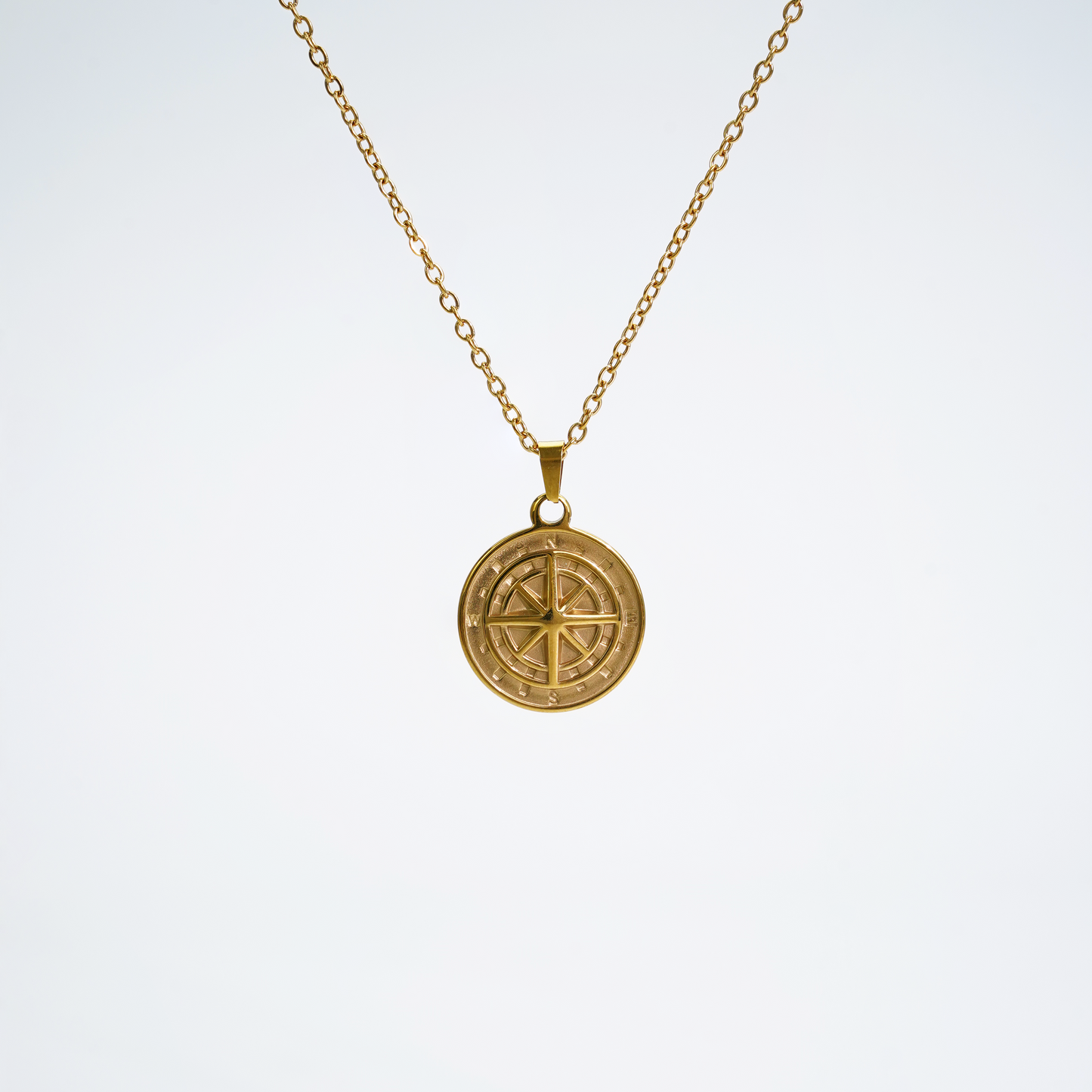 Gold Compass Pendant