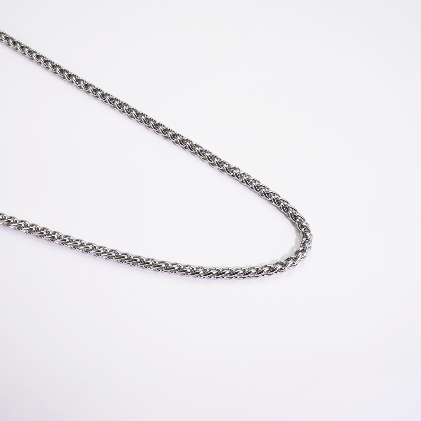 6mm Wheat Chain Silver