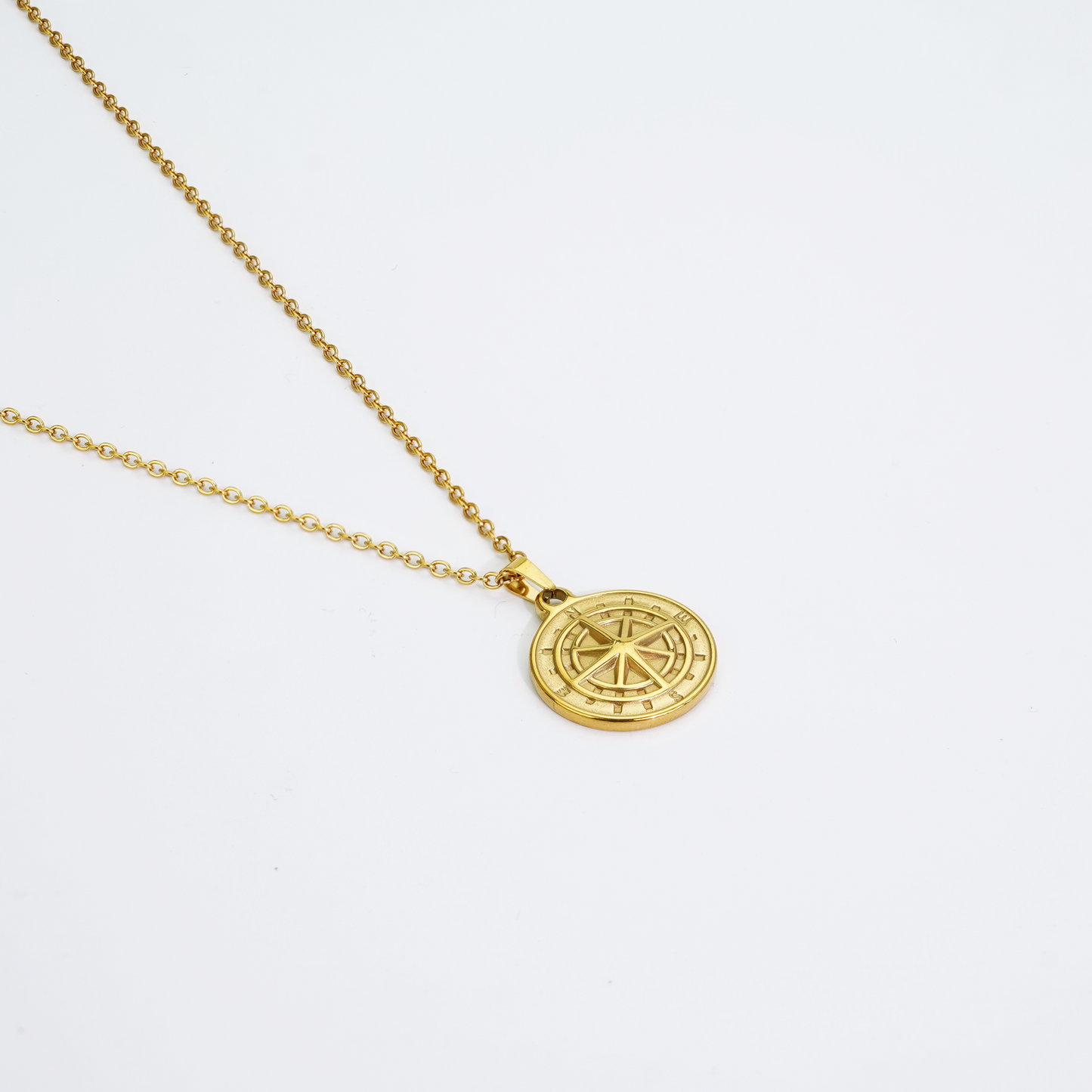 Gold Compass Pendant