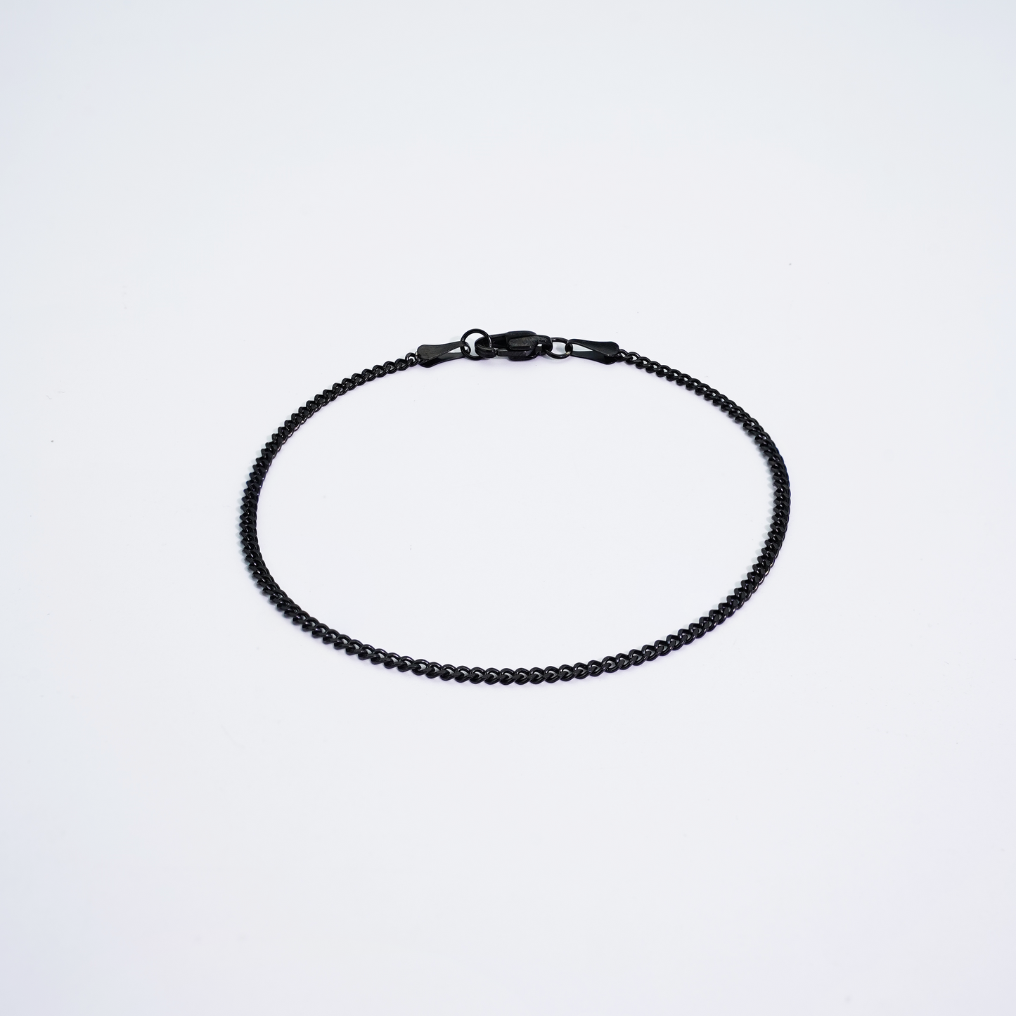 Cuban Bracelet Black 2mm