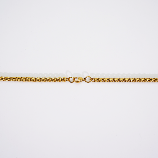 4mm Wheat Chain Gold