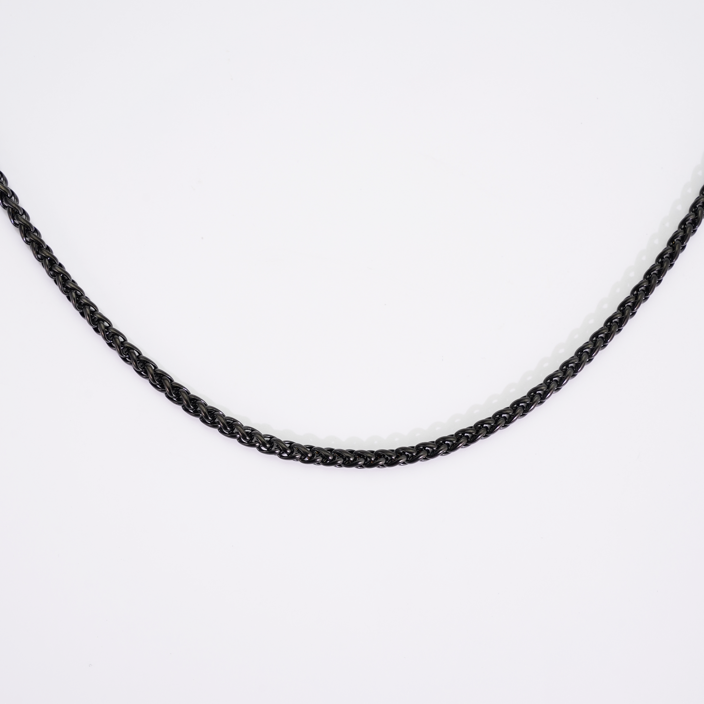 4mm Wheat Chain Black