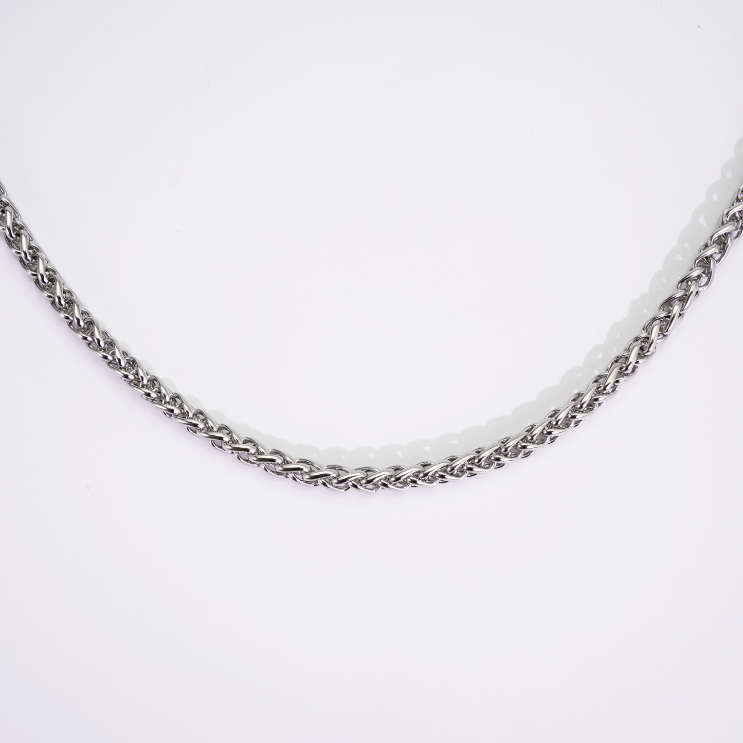 6mm Wheat Chain Silver