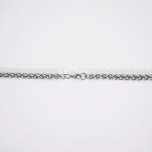 6mm Wheat Chain Silver