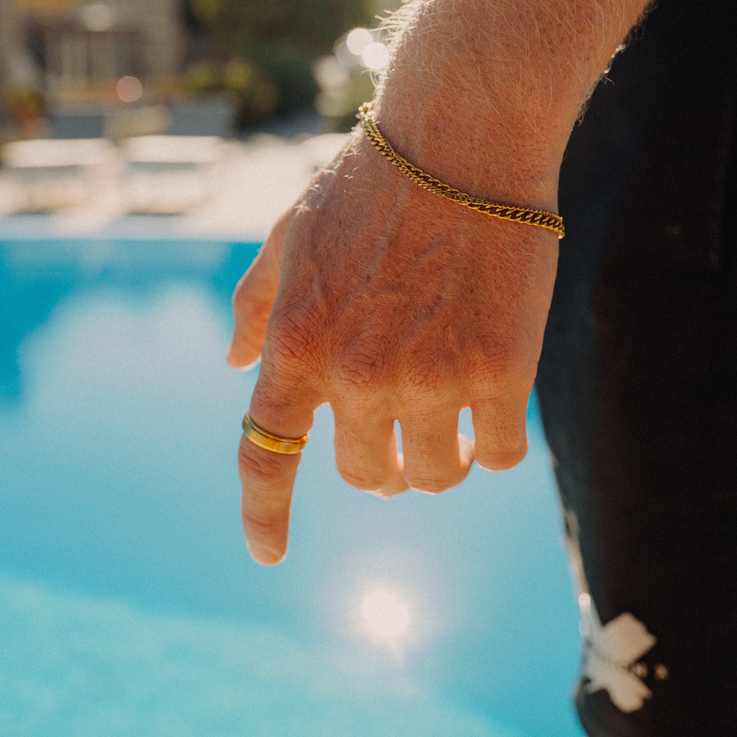Tungsten Ring Gold