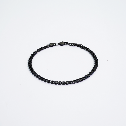 Cuban Bracelet Black 4mm