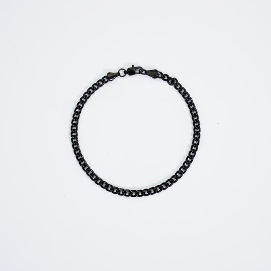 Cuban Bracelet Black 4mm