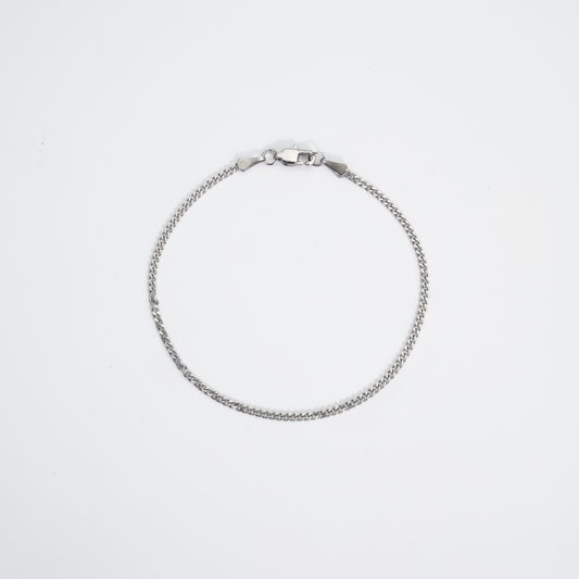 Cuban Bracelet Silver 2mm