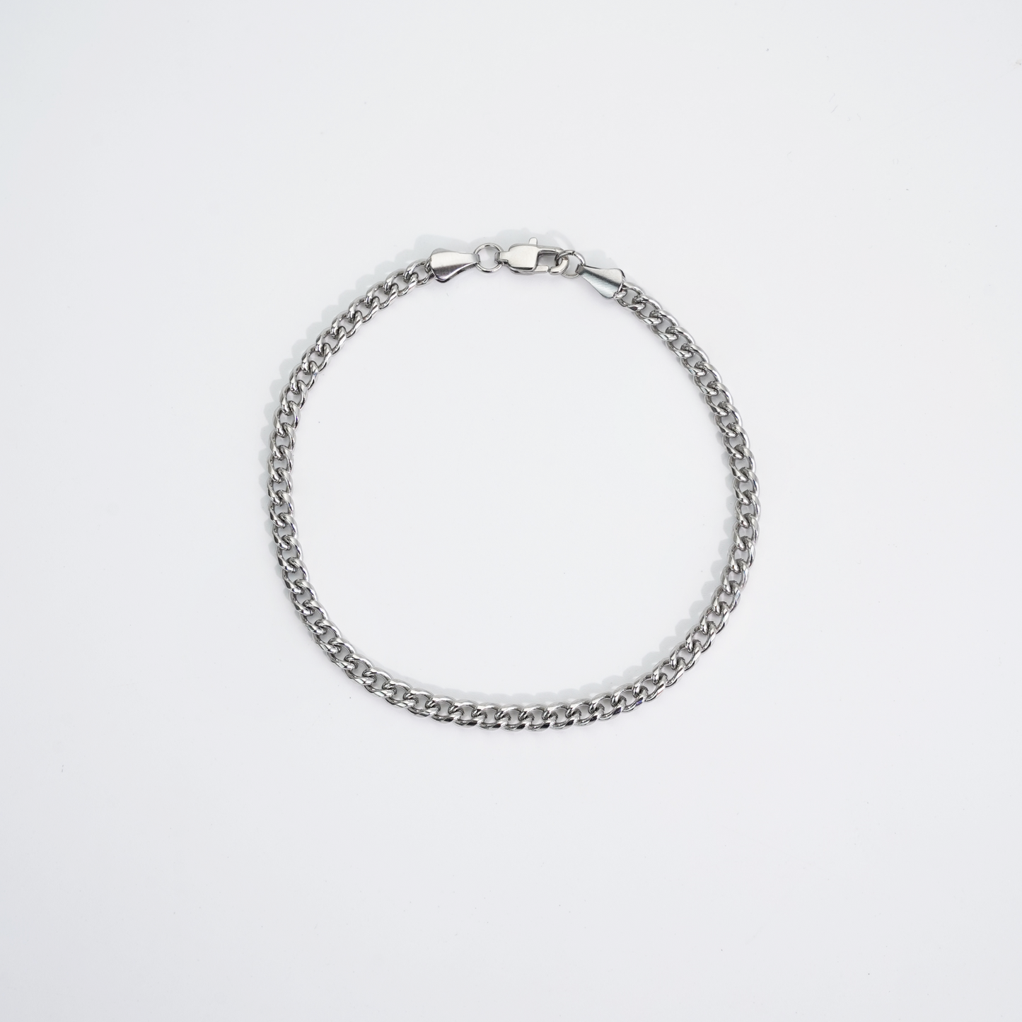 Cuban Bracelet Silver 4mm