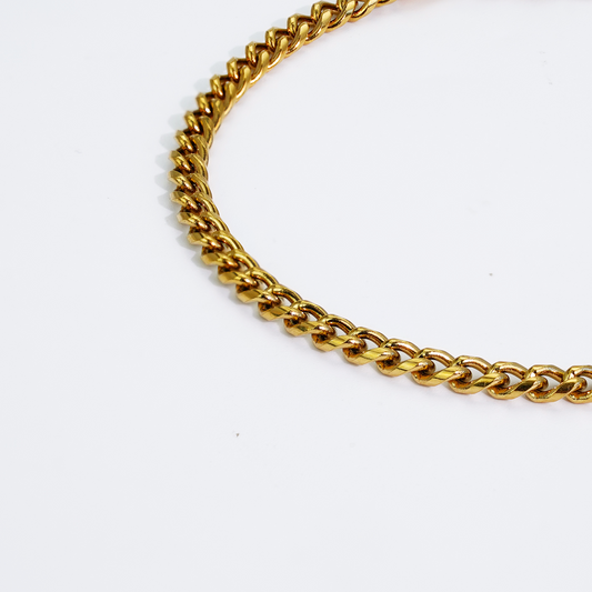 Cuban Bracelet Gold 4mm