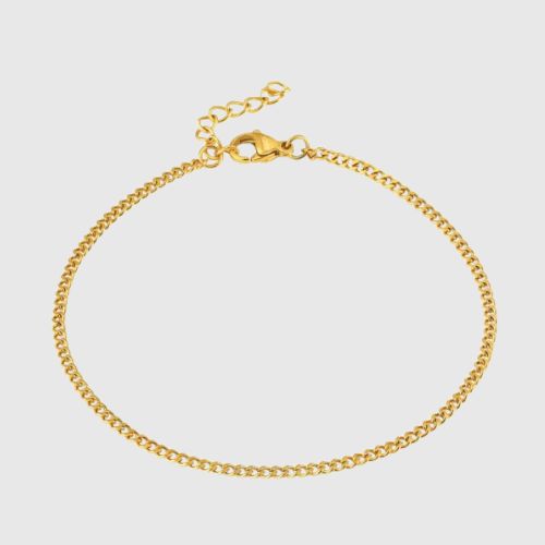 Cuban Bracelet Gold 2mm