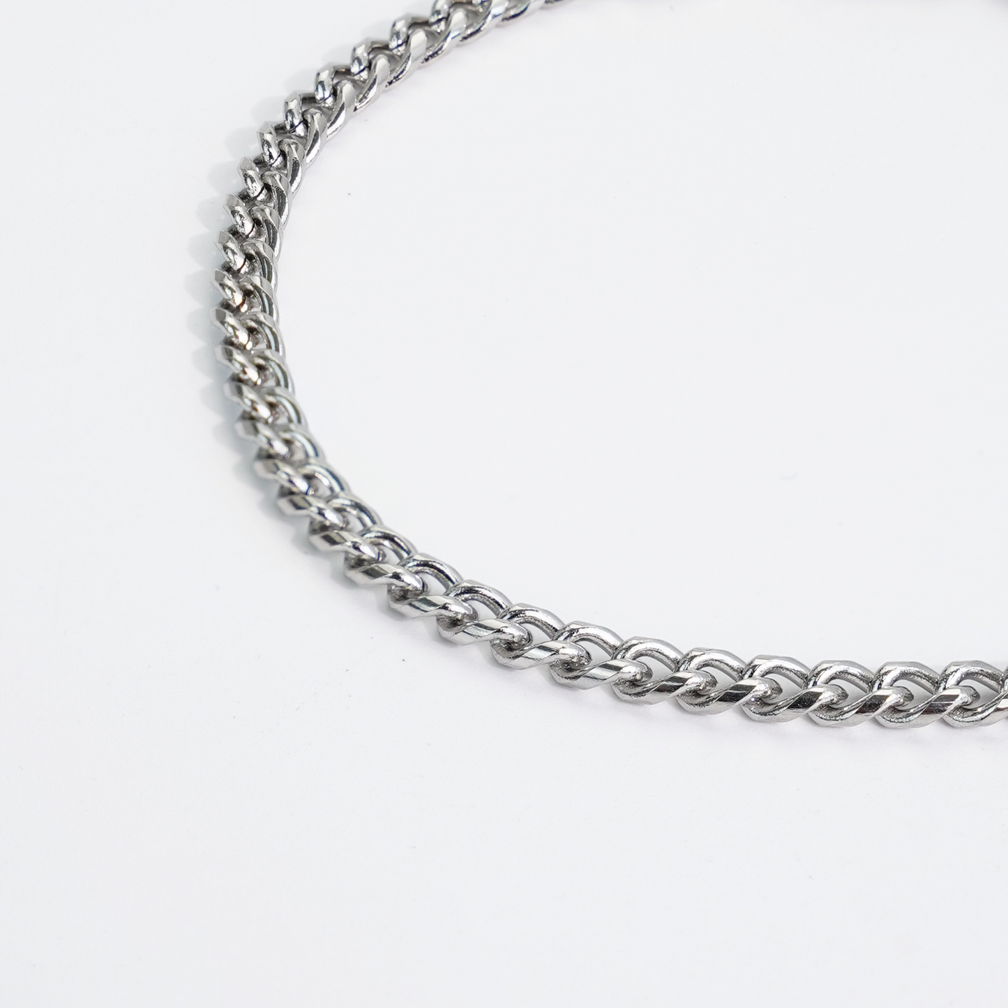 Cuban Bracelet Silver 4mm