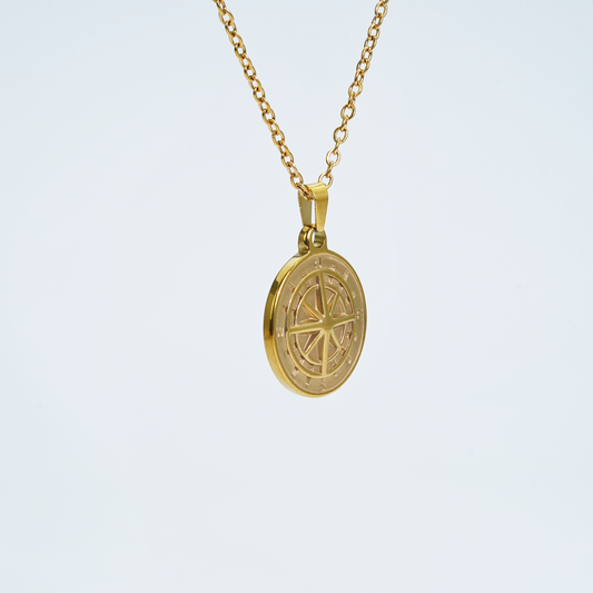 Gold Compass Pendant
