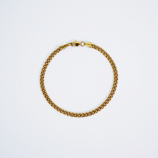 Cuban Bracelet Gold 4mm