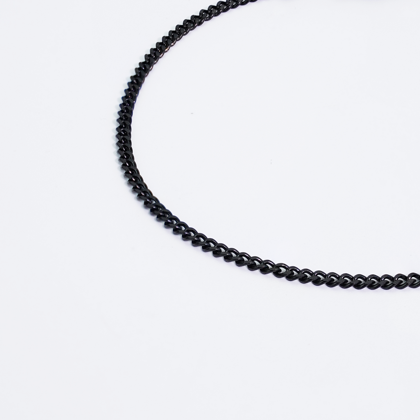 Cuban Bracelet Black 2mm