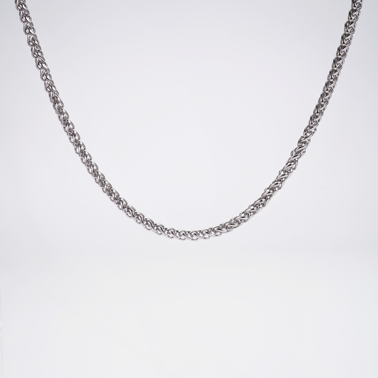 4mm Wheat Chain Silver