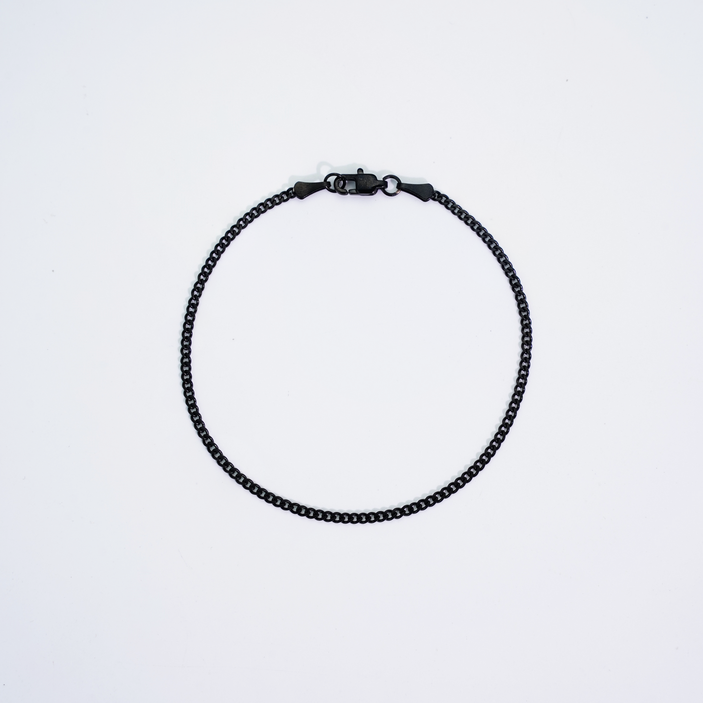 Cuban Bracelet Black 2mm