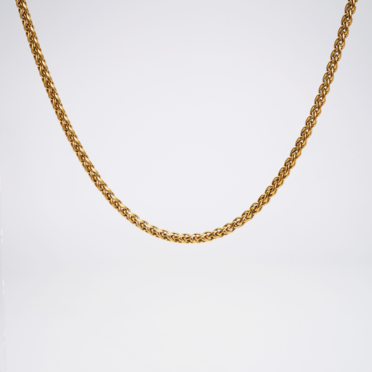 4mm Wheat Chain Gold