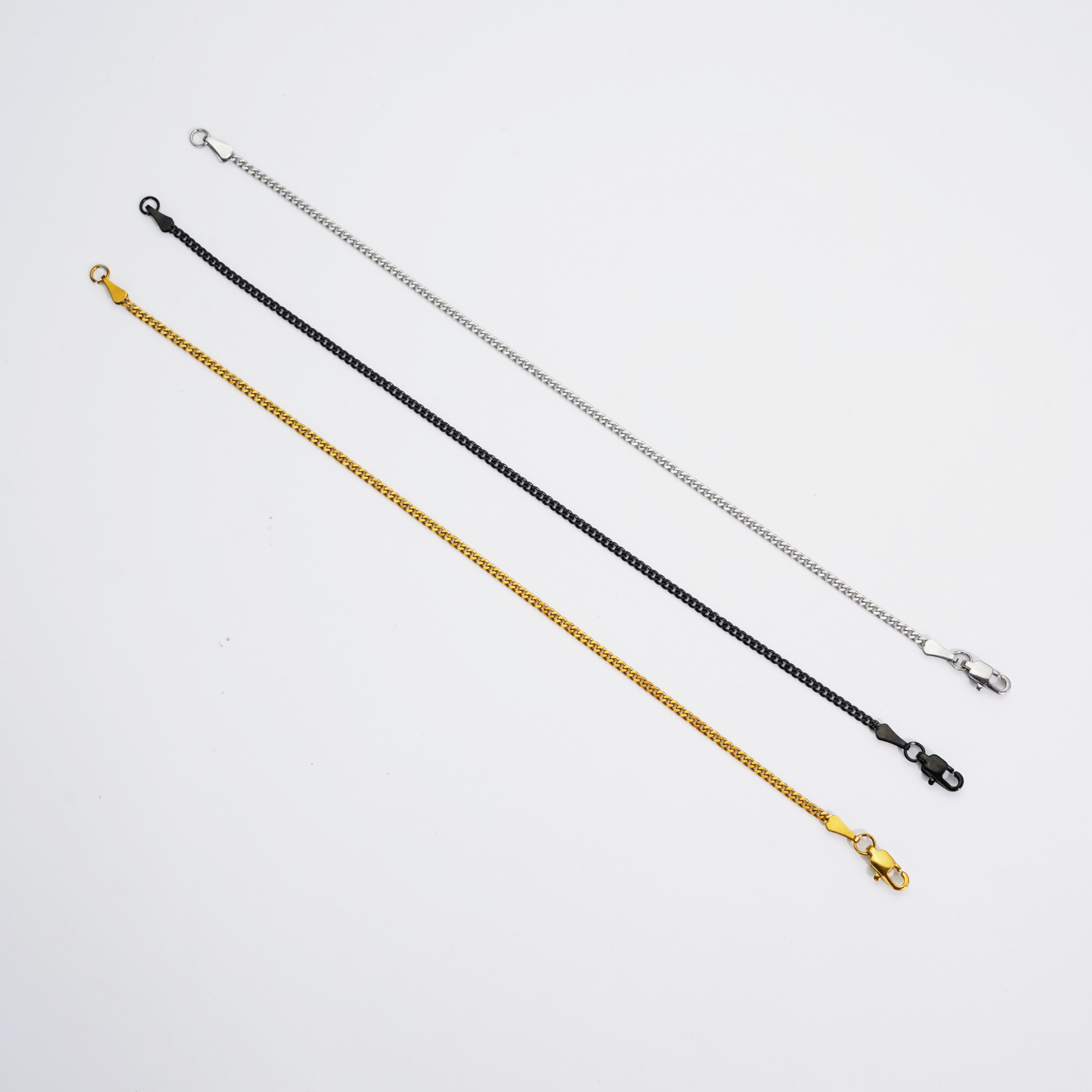 Cuban Bracelet Gold 2mm