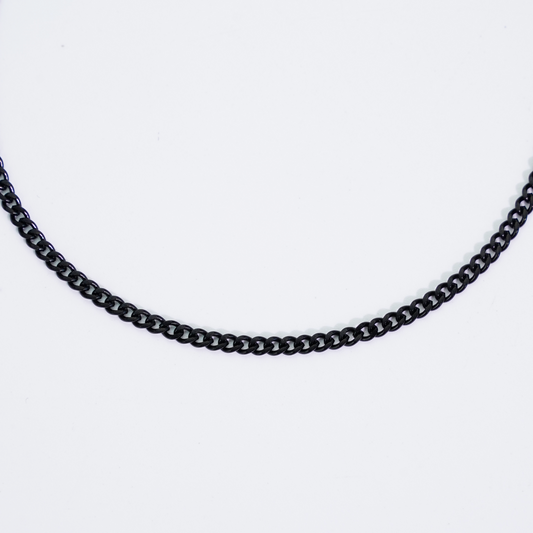 Cuban Bracelet Black 2mm