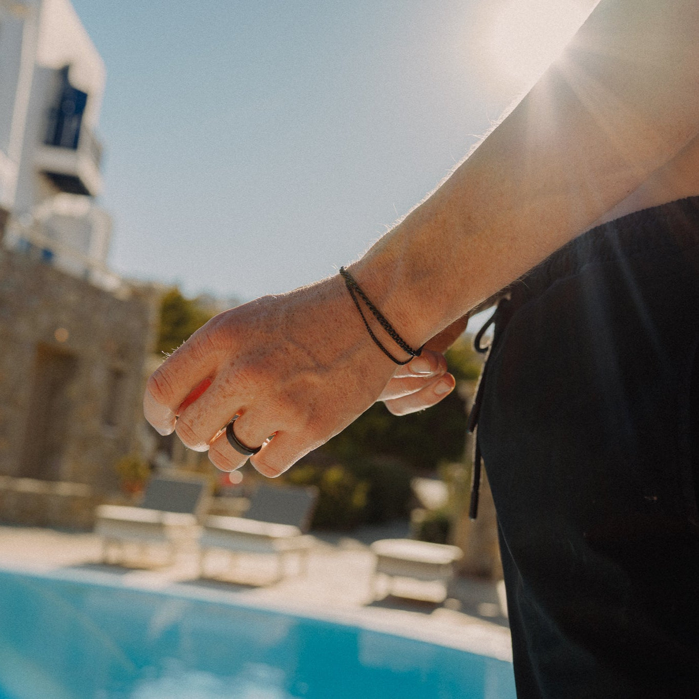 Cuban Bracelet Black 2mm