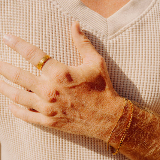 Tungsten Ring Gold