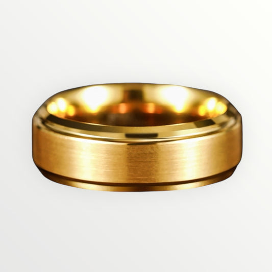 Tungsten Ring Gold